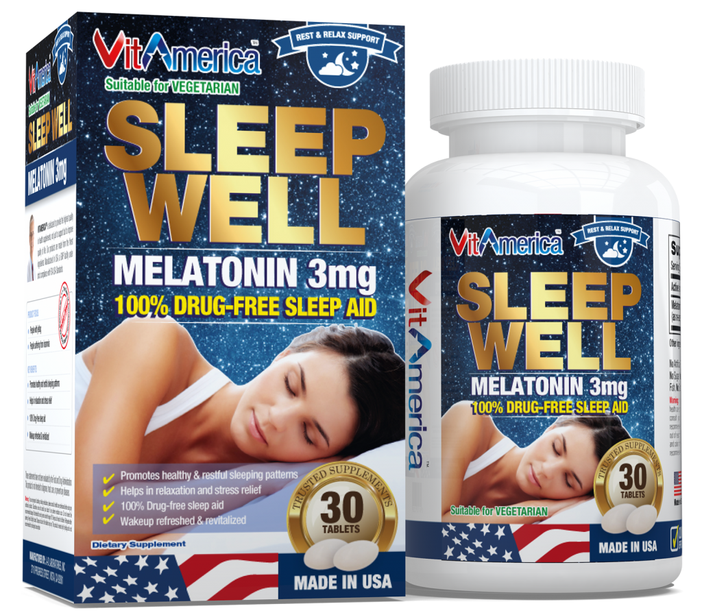 SLEEP WELL MELATONIN 3MG Vitamerica